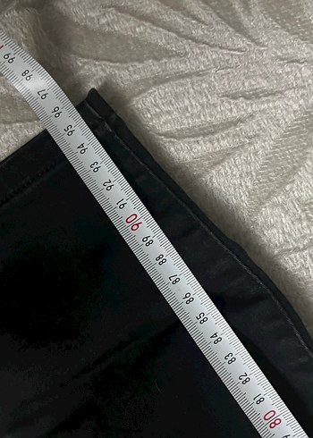 Siyah Kemerli Kadın Boyfriend Denim Pantolon - Görsel 9