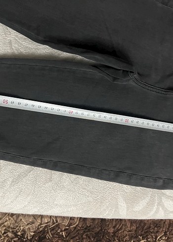 Siyah Kemerli Kadın Boyfriend Denim Pantolon - Görsel 5