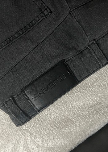 Siyah Kemerli Kadın Boyfriend Denim Pantolon - Görsel 7