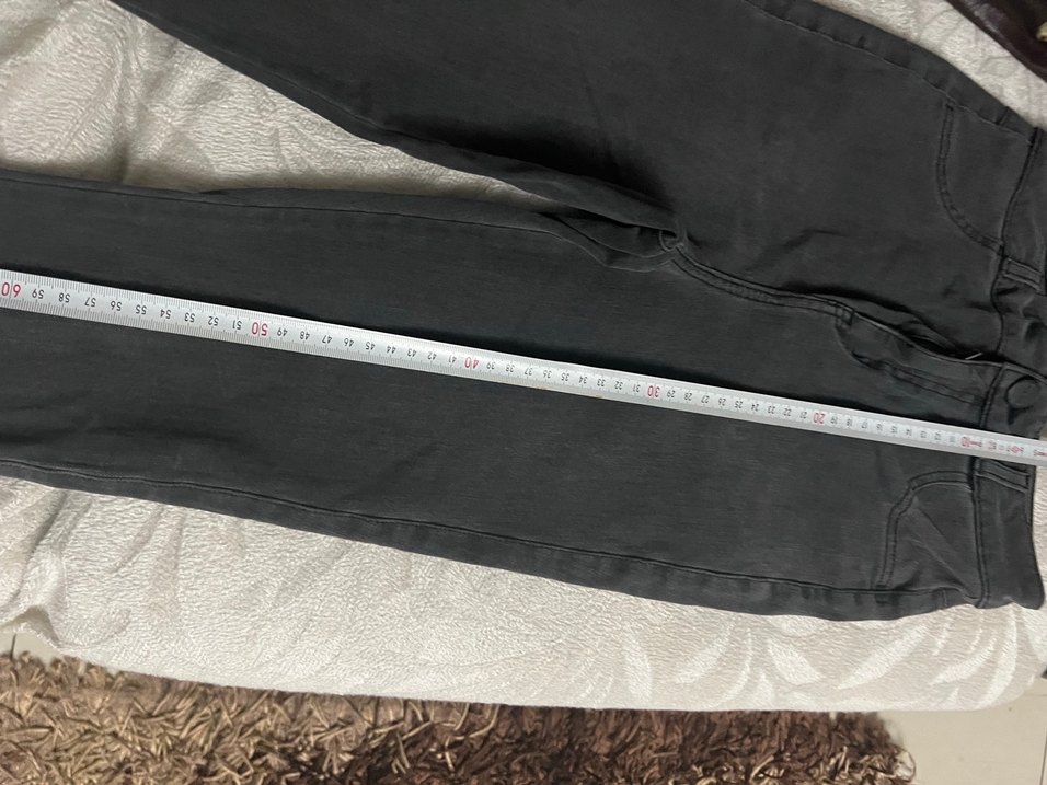 Siyah Kemerli Kadın Boyfriend Denim Pantolon - Görsel 5