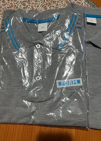 Erkek Gri Düğmeli Polo Tişört - Görsel 3