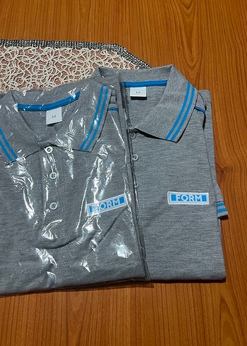 Erkek Gri Düğmeli Polo Tişört - Görsel 2