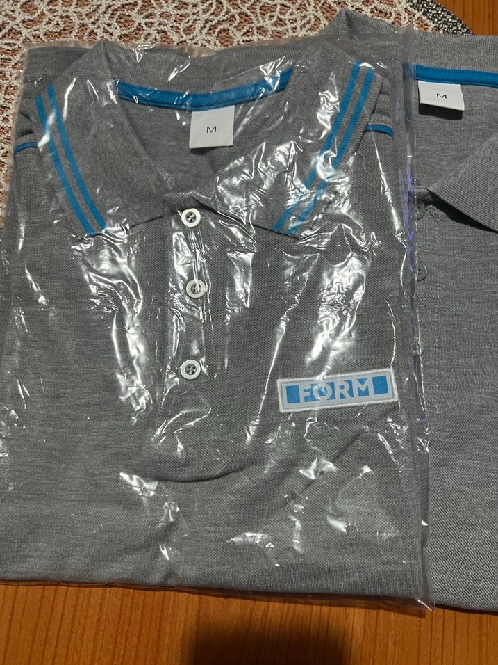 Erkek Gri Düğmeli Polo Tişört - Görsel 3