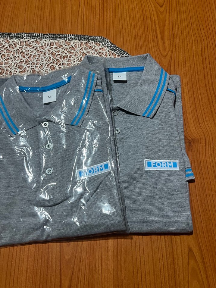 Erkek Gri Düğmeli Polo Tişört - Görsel 2