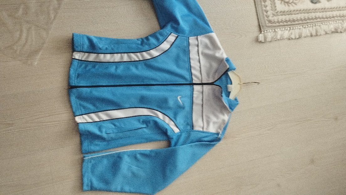 Mavi Fermuarlı Kadın Spor esofman ust - Görsel 2