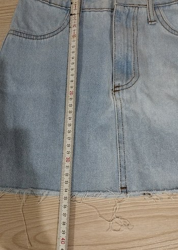 s Beden Düğmeli Regular Fit Mavi Kadın Jean