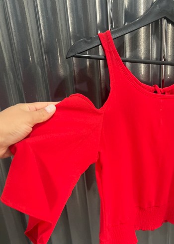 LC Waikiki Kırmızı Drapeli Kolsuz Bluz