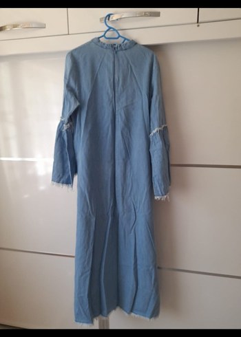 Trendyol & Milla Mavi Uzun Kollu Denim Elbise