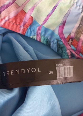 Bohem Tarzda Çok Renkli Drapeli Kadın Mayo - Görsel 6