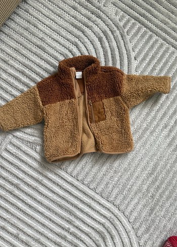 Kahverengi Peluş Erkek Çocuk Ceketi