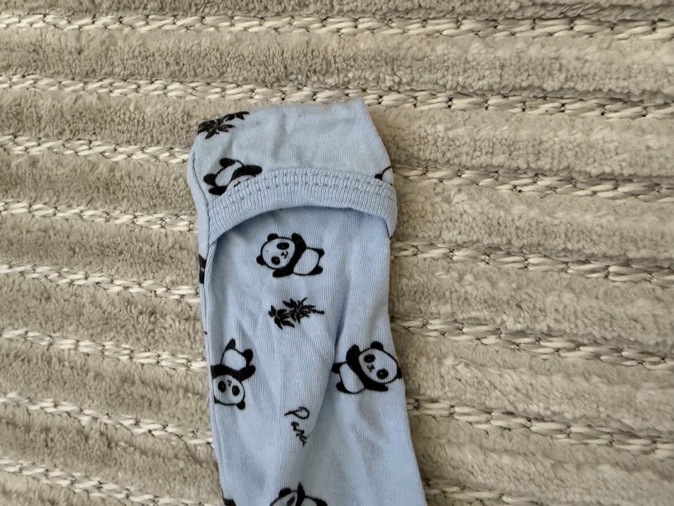 Uzun Kollu Mavi Pamuklu Bebek Body - Görsel 2