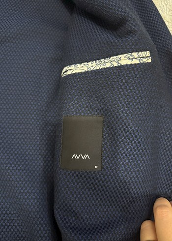 Avva Düğmeli Lacivert Erkek blazer Ceketi - Görsel 3