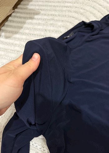 Kadın Lacivert Salaş Uzun Kollu sandy takım - Görsel 3