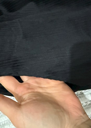 Kadife Siyah Kadın Kumaş Pantolon - Görsel 2