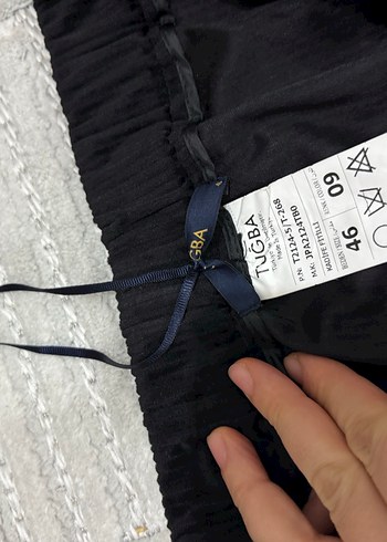 Kadife Siyah Kadın Kumaş Pantolon - Görsel 3