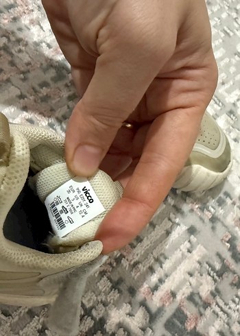 Çocuk Gri Beyaz Cırt Cırtlı Spor Ayakkabı - Görsel 2