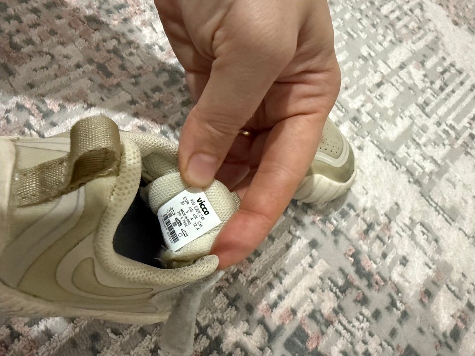 Çocuk Gri Beyaz Cırt Cırtlı Spor Ayakkabı - Görsel 2