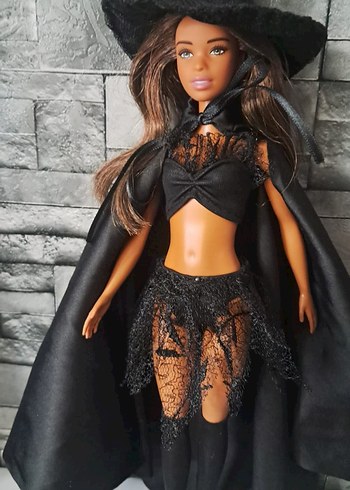 Siyah Cadı Temalı Bebek kostüm - Görsel 3