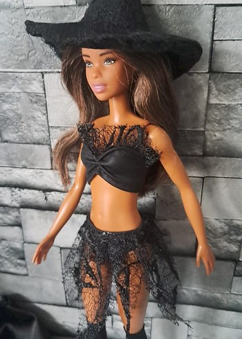 Siyah Cadı Temalı Bebek kostüm - Görsel 9