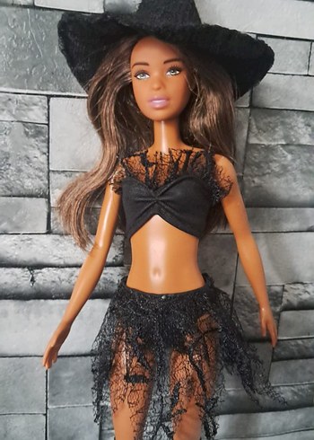 Siyah Cadı Temalı Bebek kostüm - Görsel 8