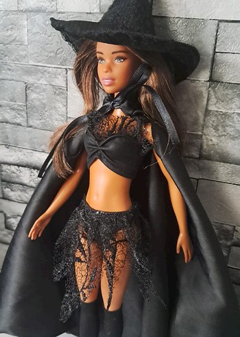 Siyah Cadı Temalı Bebek kostüm - Görsel 7