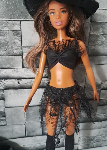 Siyah Cadı Temalı Bebek kostüm - Görsel 6