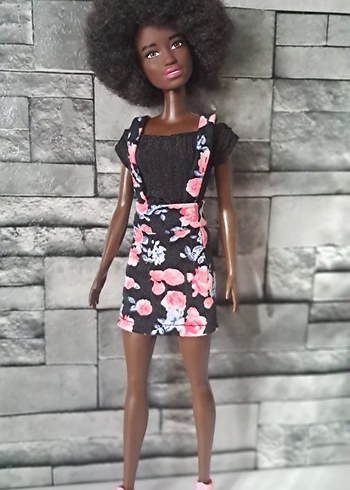 Barbie Çiçek Desenli elbise - Görsel 7