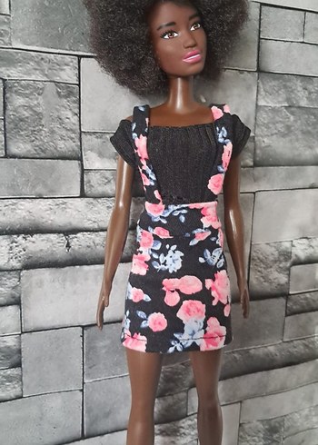 Barbie Çiçek Desenli elbise - Görsel 3