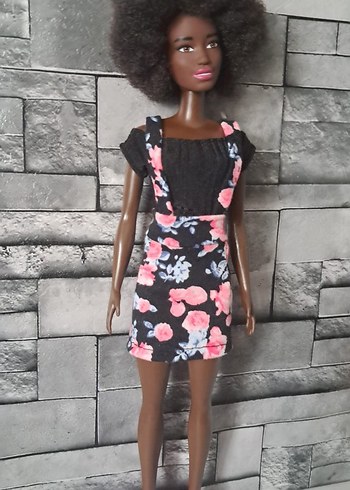 Barbie Çiçek Desenli elbise - Görsel 9