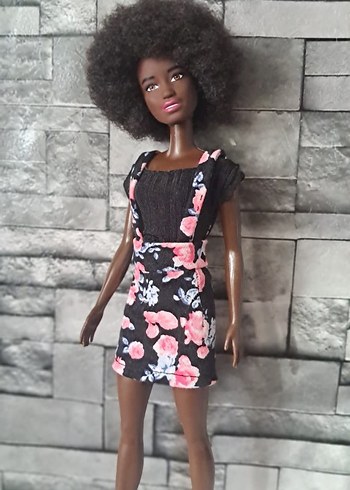 Barbie Çiçek Desenli elbise - Görsel 6