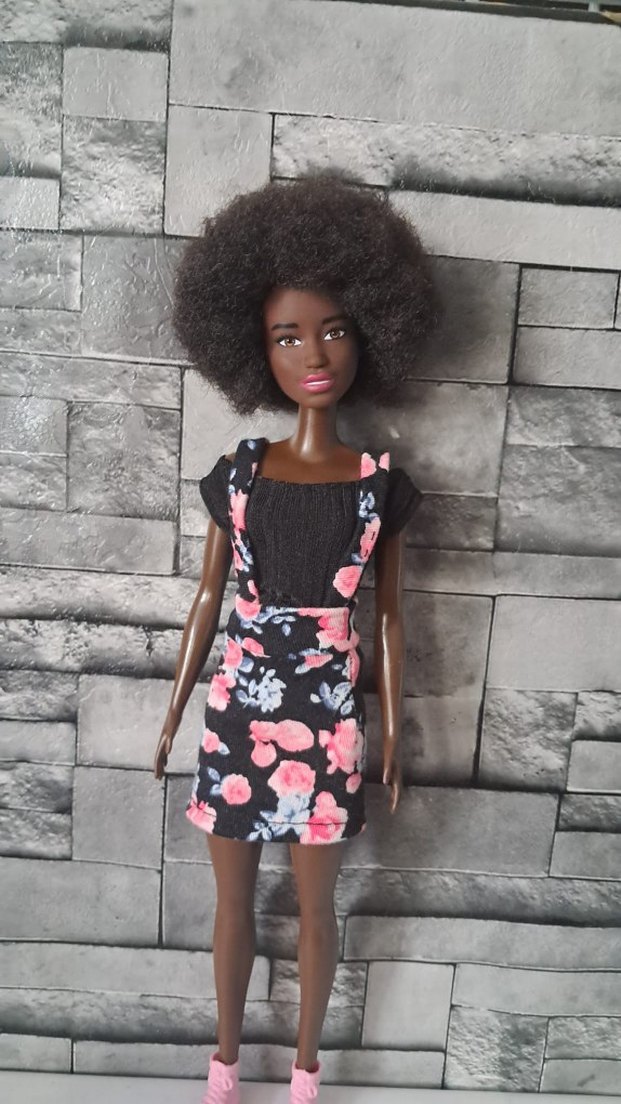 Barbie Çiçek Desenli elbise - Görsel 2