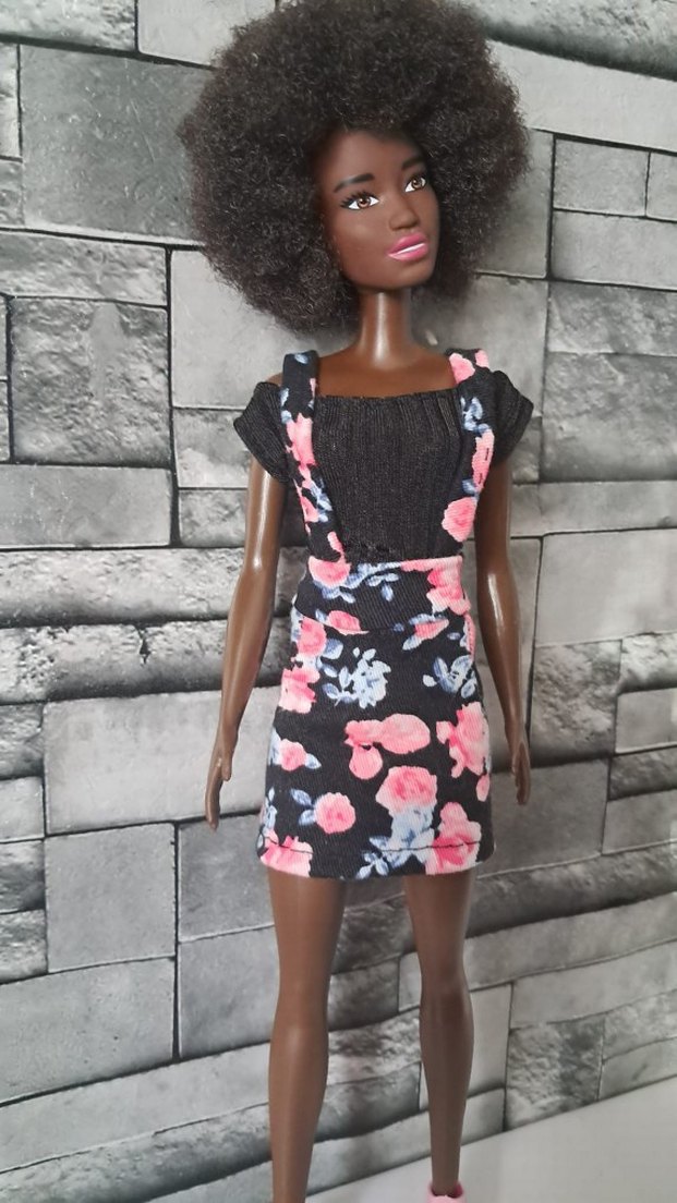 Barbie Çiçek Desenli elbise - Görsel 3