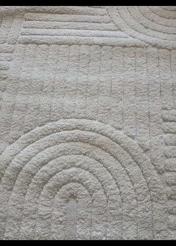 Beyaz Modern Halı - Görsel 3