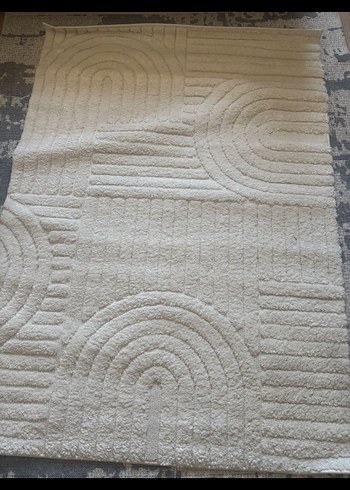 Beyaz Modern Halı - Görsel 2