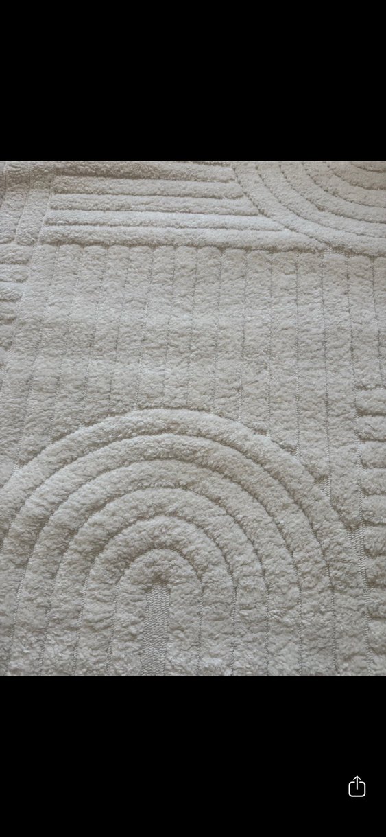 Beyaz Modern Halı - Görsel 3
