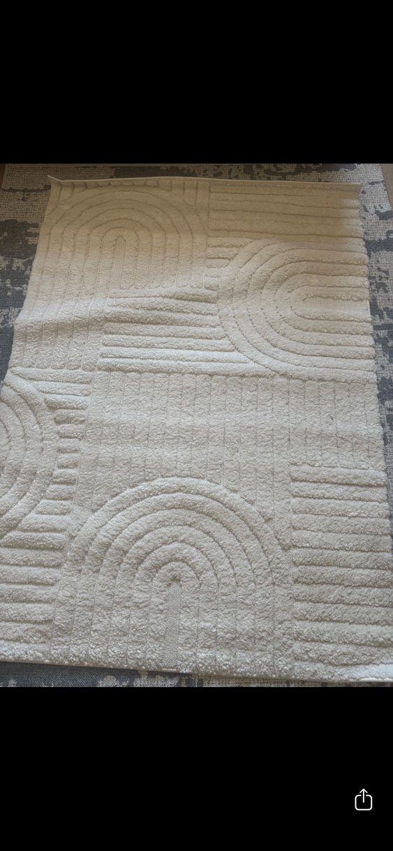 Beyaz Modern Halı - Görsel 2