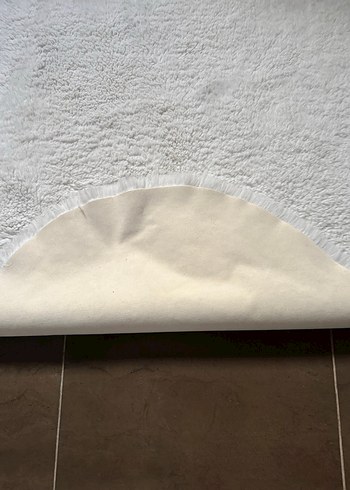 Kırık beyaz peluş kilim - Görsel 6