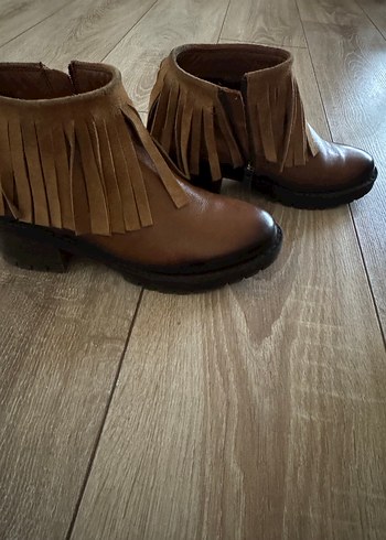 Püsküllü taba renk Süet Kadın Bot - Görsel 2