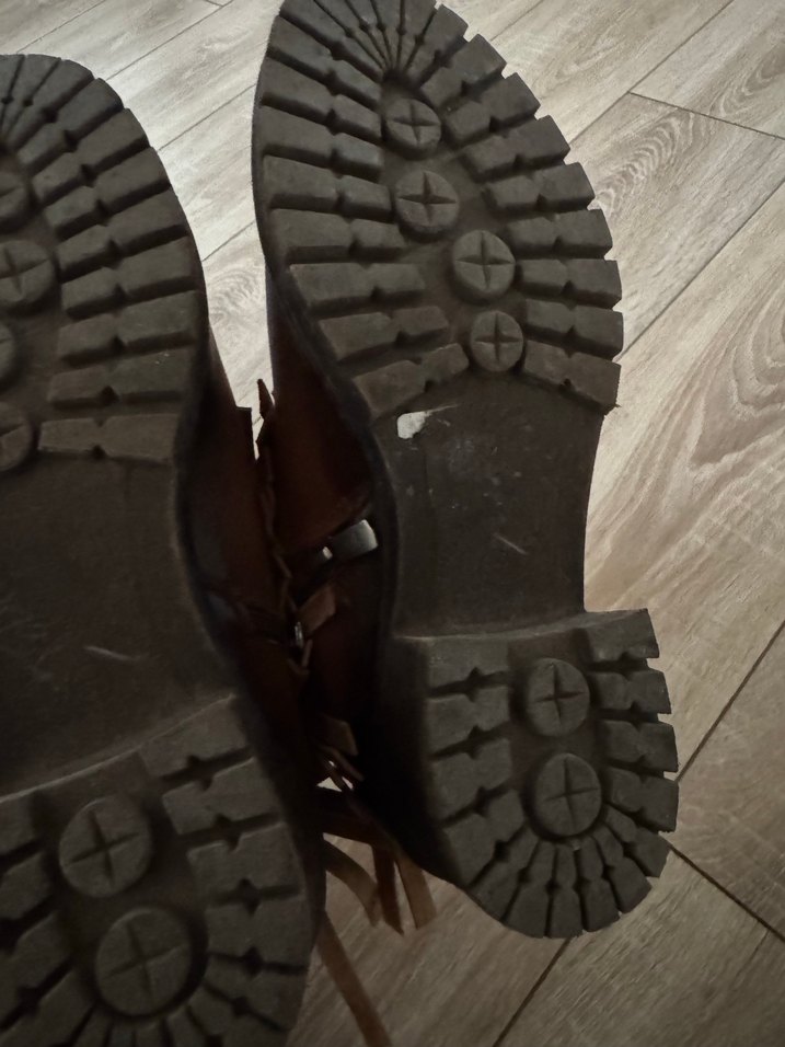 Püsküllü taba renk Süet Kadın Bot - Görsel 4