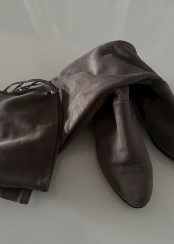 Vizon  Süet Kadın Dizüstü Çizme - Görsel 2