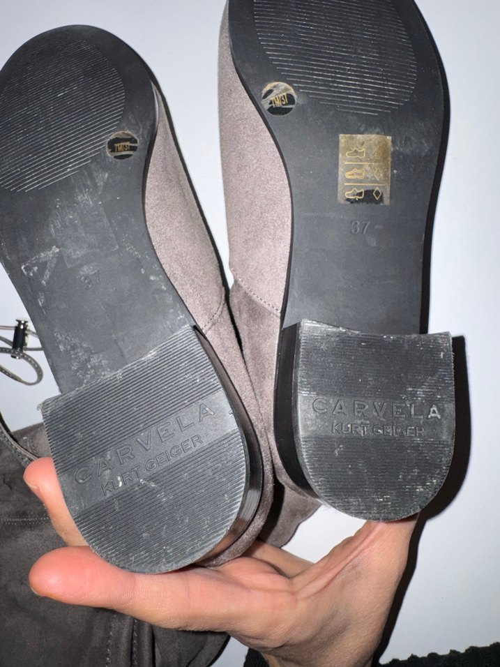 Vizon  Süet Kadın Dizüstü Çizme - Görsel 3