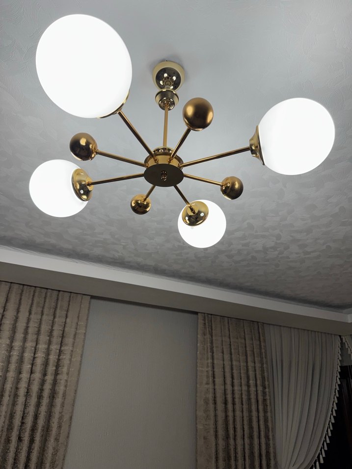 Parlak Altın Renkli Duvar Saati - Görsel 2