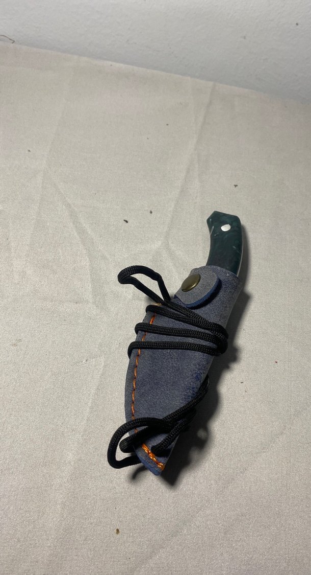 Gri Saplı Mini Bıçak ve Kılıfı - Görsel 2