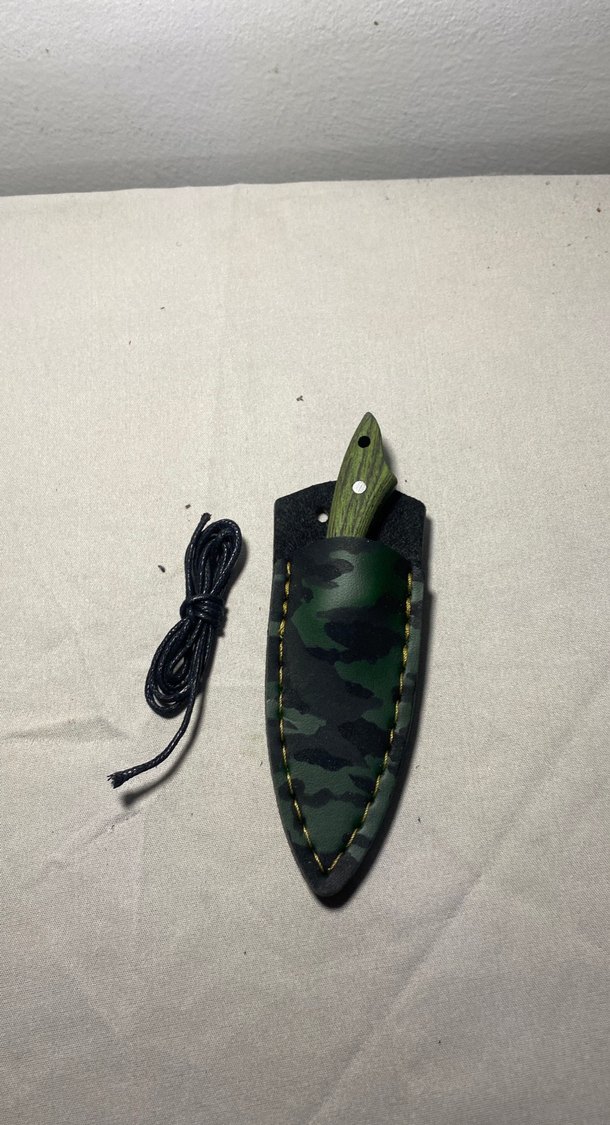 Yeşil Kamuflaj Bıçak ve Kılıf Seti - Görsel 2