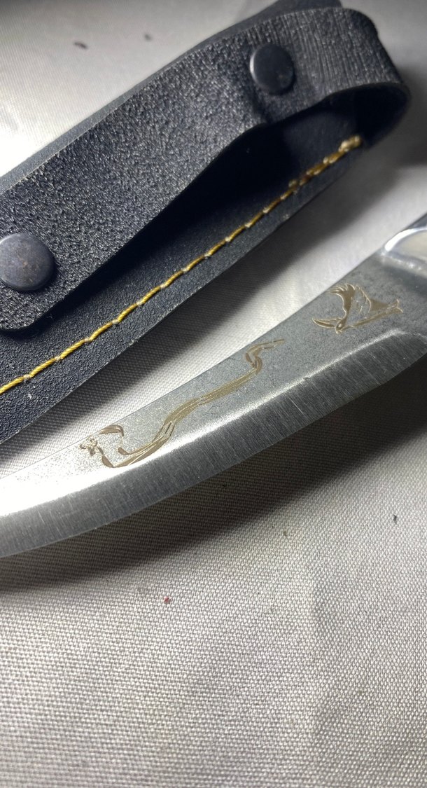 Kahverengi Ahşap Saplı Keskin Bıçak - Görsel 2