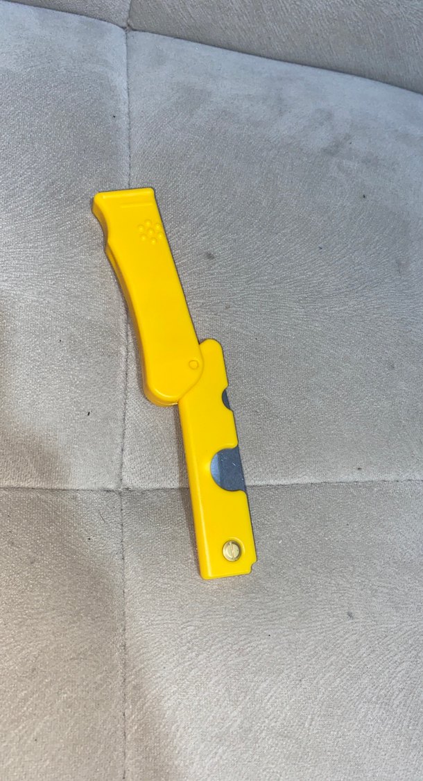 Sarı Plastik gizli bıçak - Görsel 2