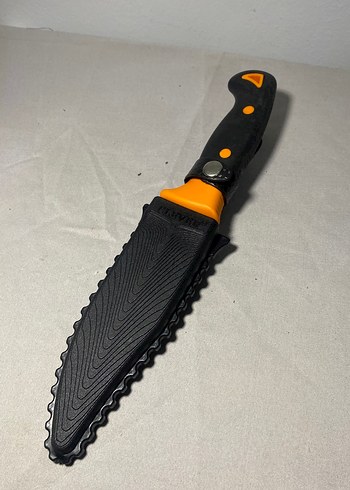 Turuncu Saplı Siyah Bıçak ve Kılıf - Görsel 3