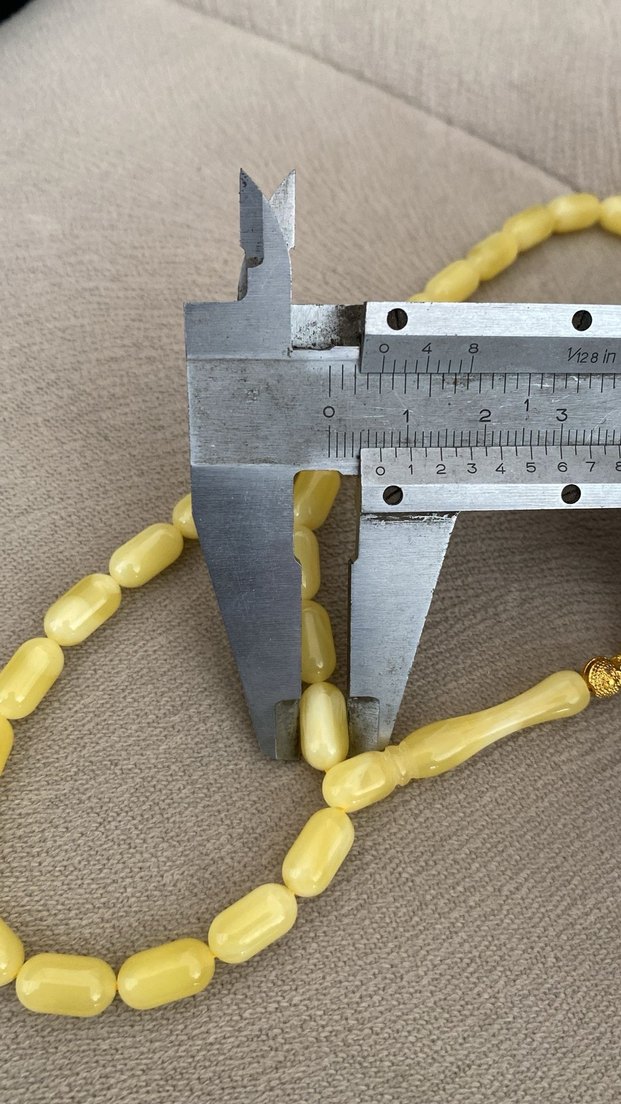 Beyrut Damla Toz Kehribar Tesbih - Görsel 3