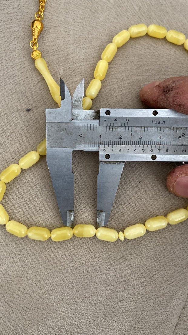 Beyrut Damla Toz Kehribar Tesbih - Görsel 4