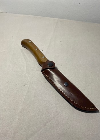 Kahverengi Saplı Bıçak ve Kılıfı - Görsel 3